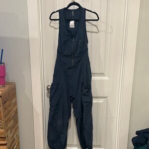 Free People Navy Jumpsuit